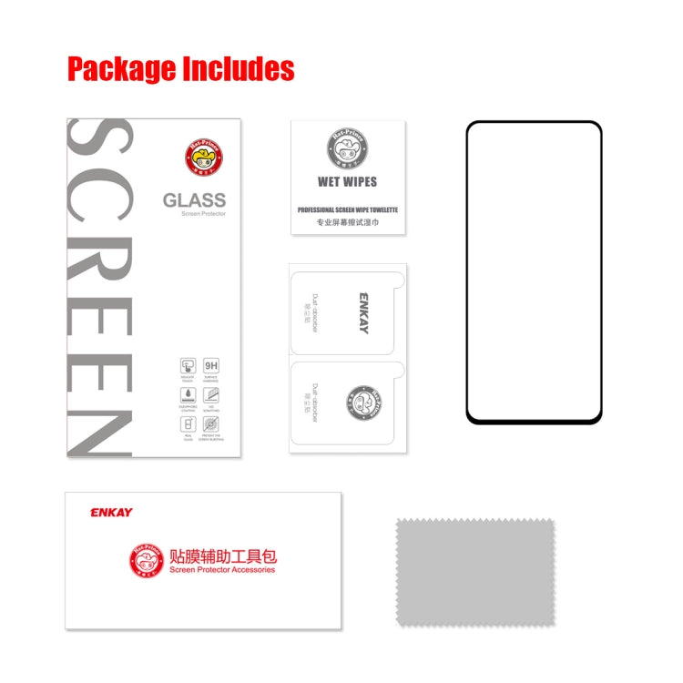 For Samsung Galaxy A73 ENKAY 0.26mm 9H Tempered Glass Full Film, For Samsung Galaxy A73 (1 PCS), For Samsung Galaxy A73 (2 PCS), For Samsung Galaxy A73 (5 PCS), For Samsung Galaxy A73 (10 PCS)