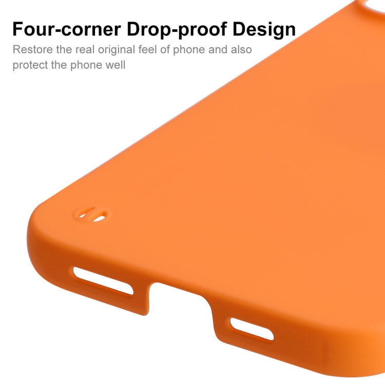For iPhone 13 Pro Max ENKAY Matte Frameless Hard PC Case (Orange)