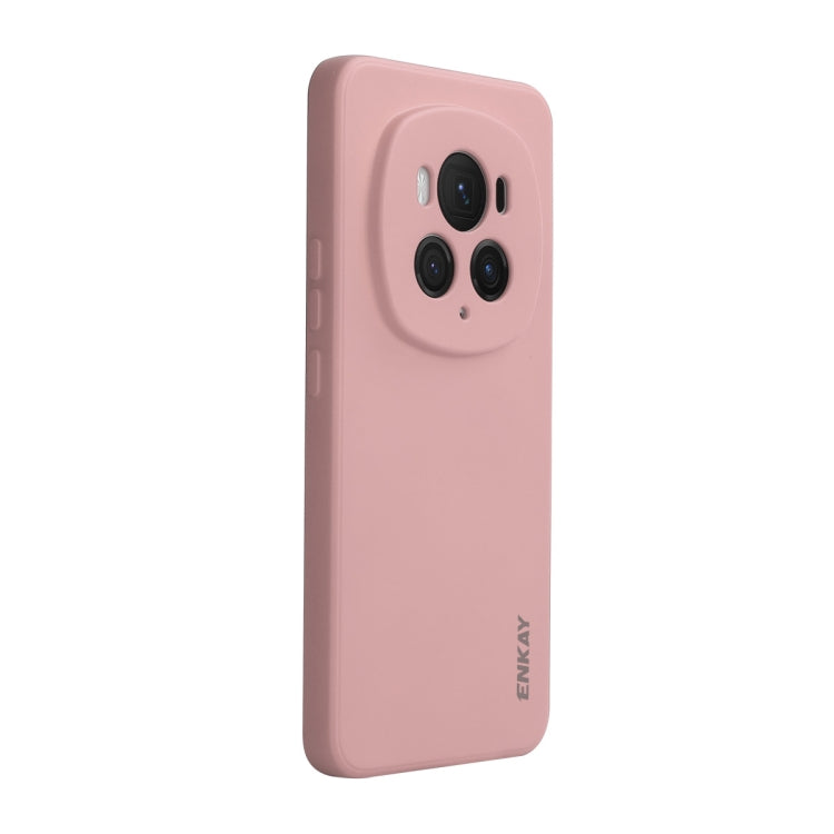 For Honor Magic6 Pro ENKAY Liquid Silicone Soft Shockproof Phone Case(Pink)