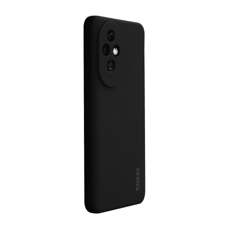 For Honor 200 Pro ENKAY Liquid Silicone Soft Shockproof Phone Case(Black)