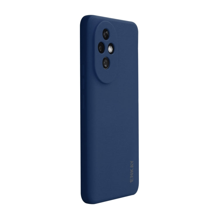 For Honor 200 Pro ENKAY Liquid Silicone Soft Shockproof Phone Case(Dark Blue)