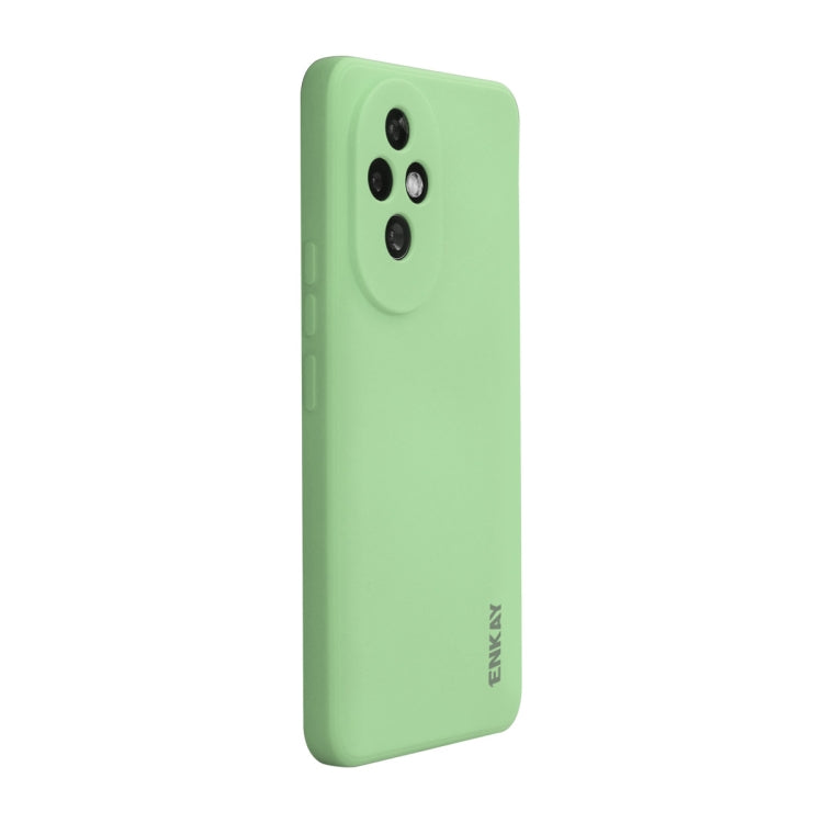 For Honor 200 Pro ENKAY Liquid Silicone Soft Shockproof Phone Case(Light Green)