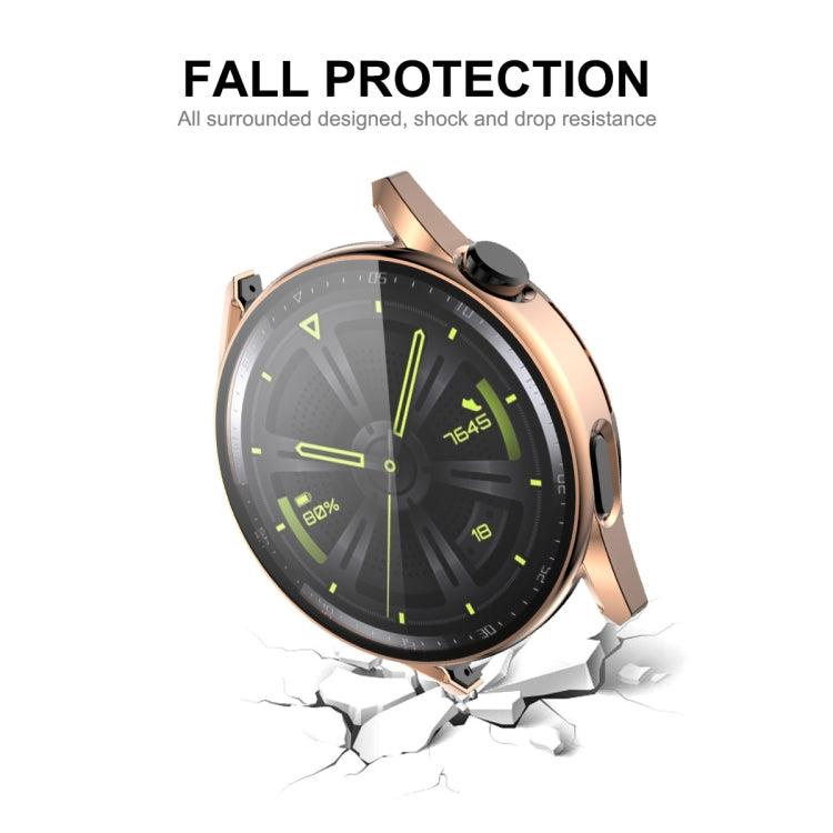For Huawei Watch GT 3 42mm ENKAY PC Frame + Tempered Glass Protector Composite Case(Black)