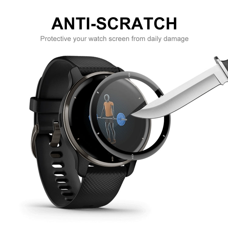 2 PCS For Garmin Venu 2 Plus ENKAY Hat-Prince 3D Full Coverage Soft PC Edge + PMMA HD Protector Film