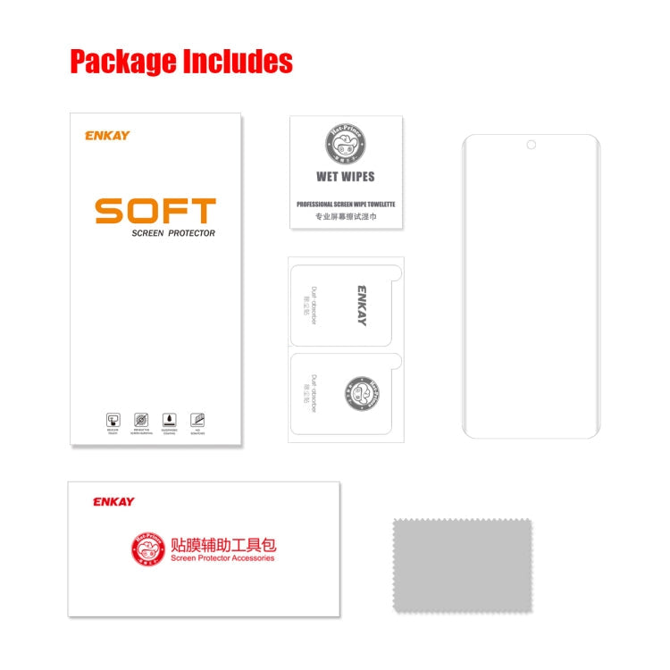 For Xiaomi 12 Pro ENKAY 3D Curved Edge PET Hot Bending Soft Full Film, 1 PCS, 2 PCS, 5 PCS, 10 PCS