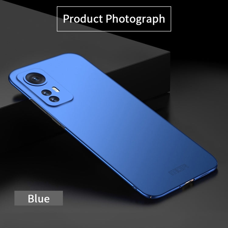For Xiaomi 12 / 12X MOFI Frosted PC Ultra-thin Hard Phone Case(Blue)
