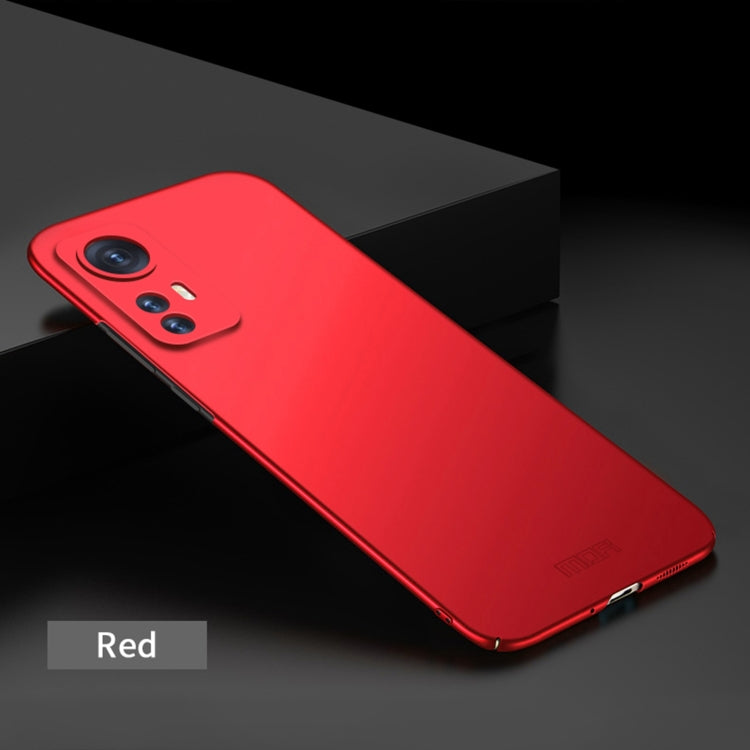 For Xiaomi 12 / 12X MOFI Frosted PC Ultra-thin Hard Phone Case(Red)