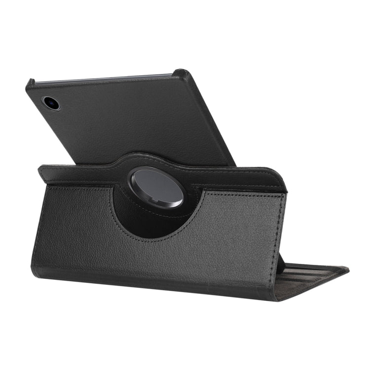 For Samsung Galaxy Tab A8 10.5 2021 X200/X205 ENKAY 360 Degree Rotation Litchi Leather Smart Case(Dark Blue)