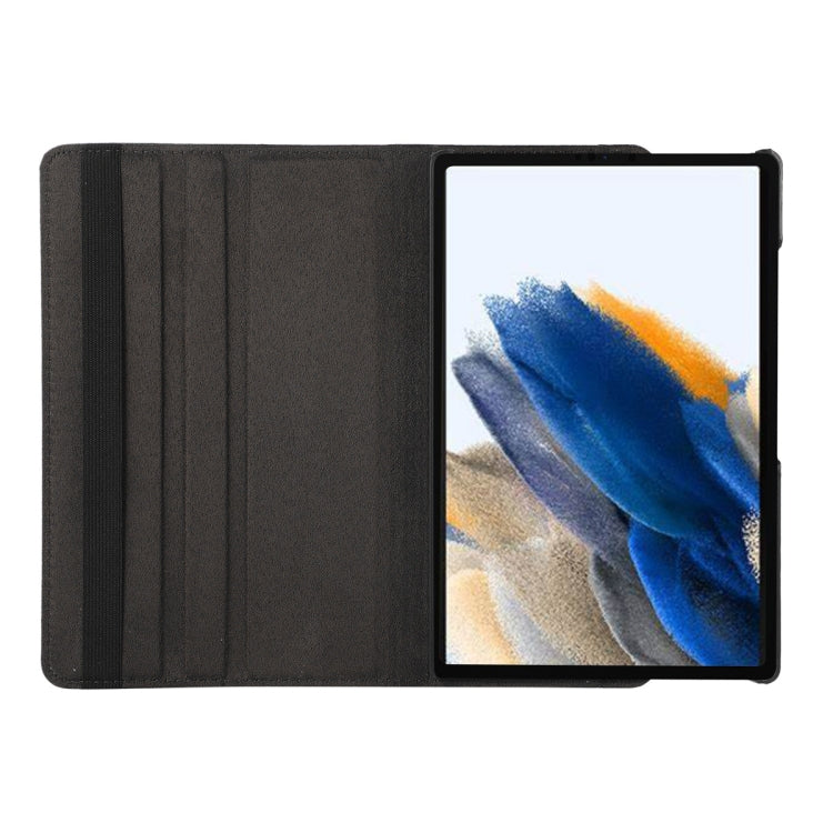For Samsung Galaxy Tab A8 10.5 2021 X200/X205 ENKAY 360 Degree Rotation Litchi Leather Smart Case(Light Blue)