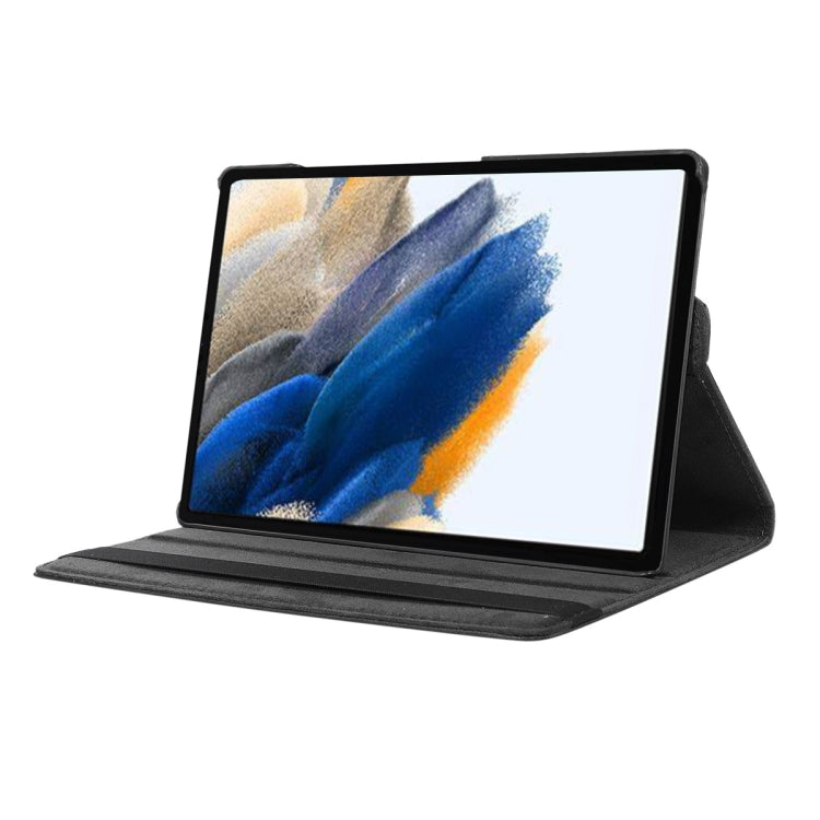 For Samsung Galaxy Tab A8 10.5 2021 X200/X205 ENKAY 360 Degree Rotation Litchi Leather Smart Case(Dark Blue)