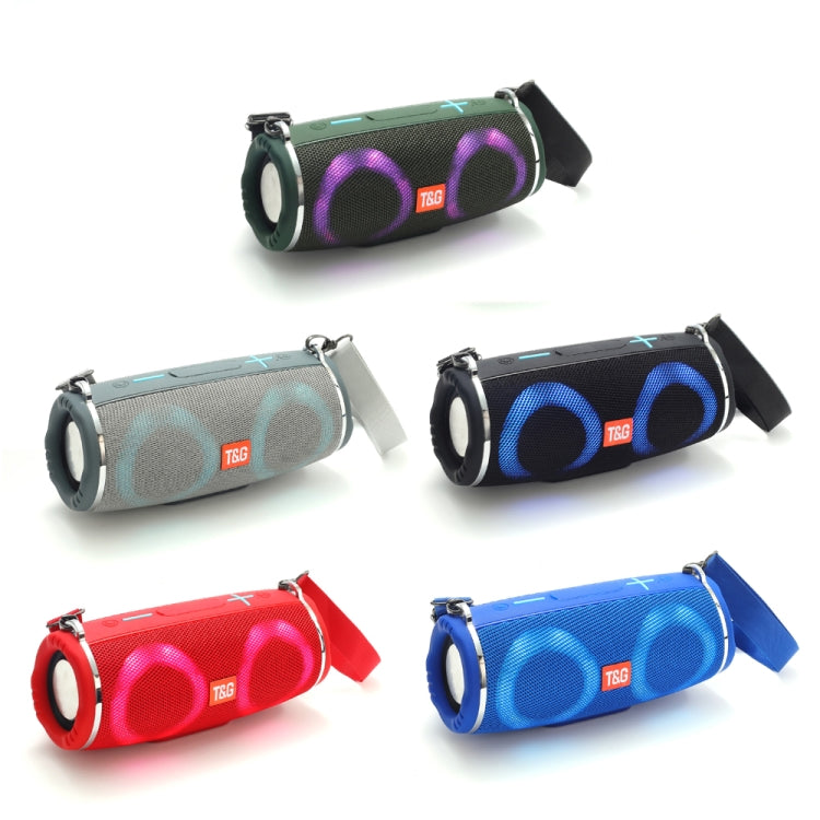 T&G TG642 RGB Light Waterproof  Portable Bluetooth Speaker Support FM / TF Card(Camouflage)