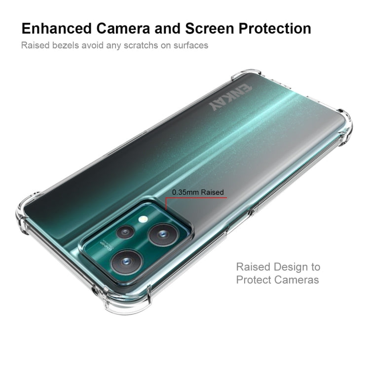 For Realme 9 Pro ENKAY Clear TPU Shockproof Case Soft Anti-slip Cover