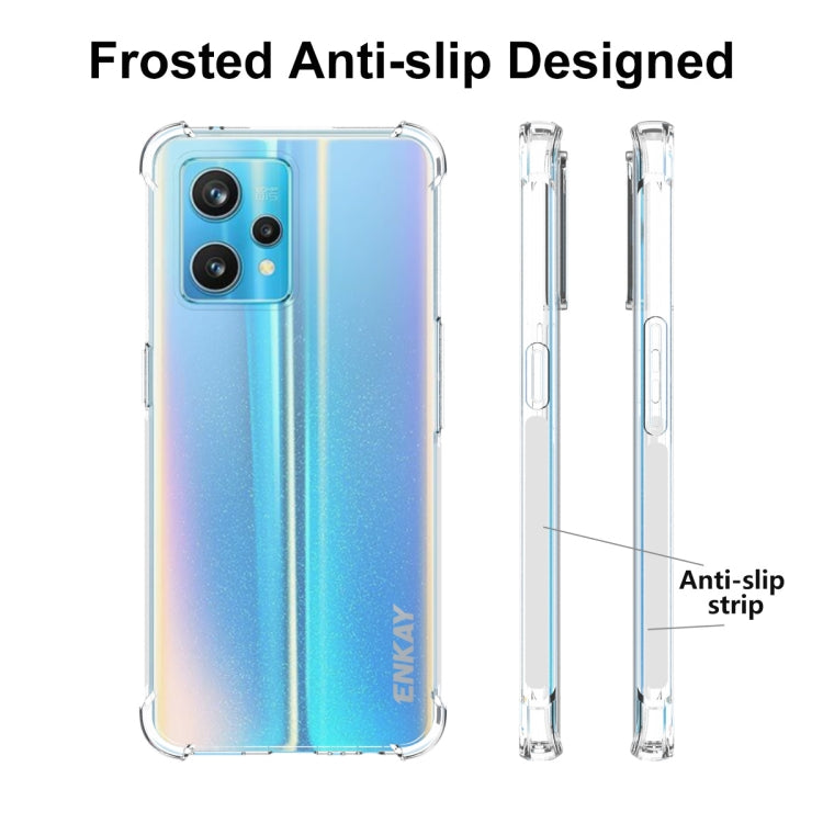 For Realme 9 Pro+ ENKAY Clear TPU Shockproof Case Soft Anti-slip Cover