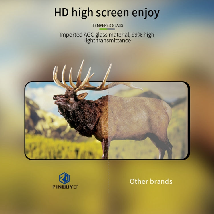 For Honor X9 PINWUYO 9H 2.5D Full Screen Tempered Glass Film(Black)