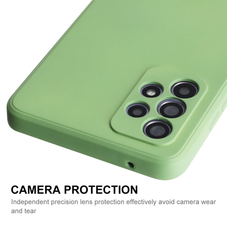 For Samsung Galaxy A52 5G ENKAY Liquid Silicone Soft Shockproof Phone Case(Dark Green)