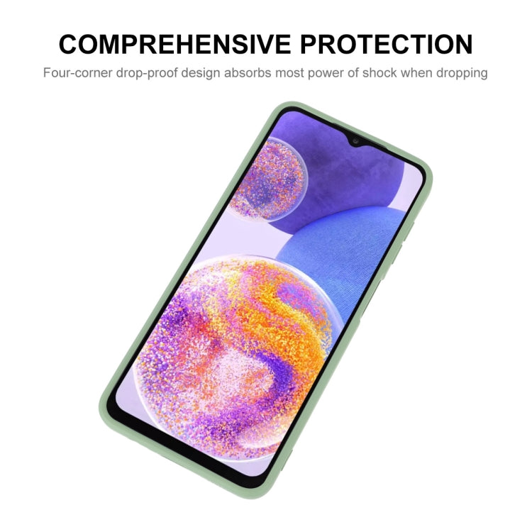 For Samsung Galaxy A23 ENKAY Liquid Silicone Soft Shockproof Phone Case(Beige)