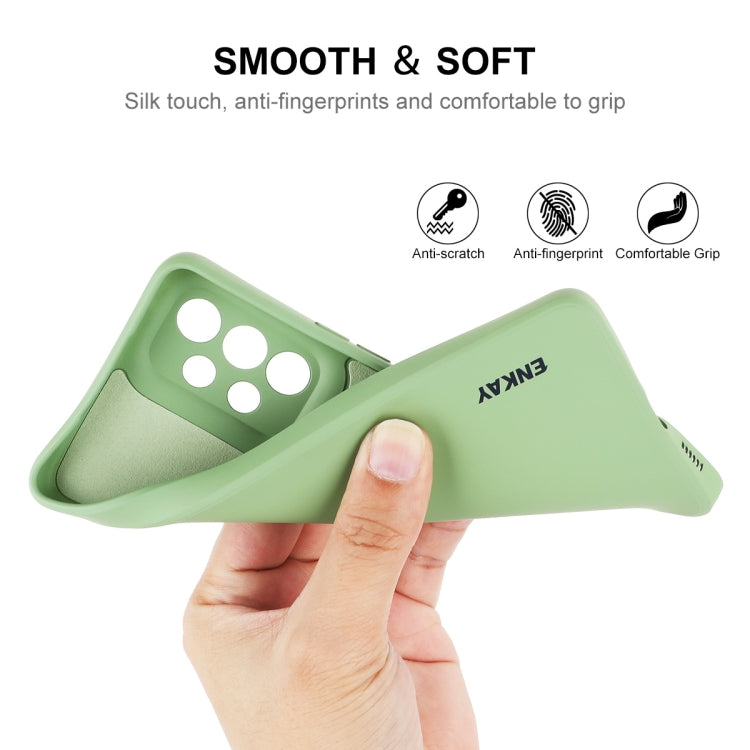 For Samsung Galaxy A53 5G ENKAY Liquid Silicone Soft Shockproof Phone Case(Beige)