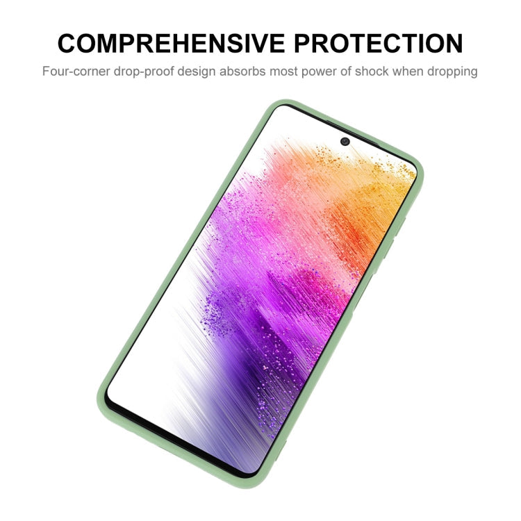 For Samsung Galaxy A73 5G ENKAY Liquid Silicone Soft Shockproof Phone Case(Black)