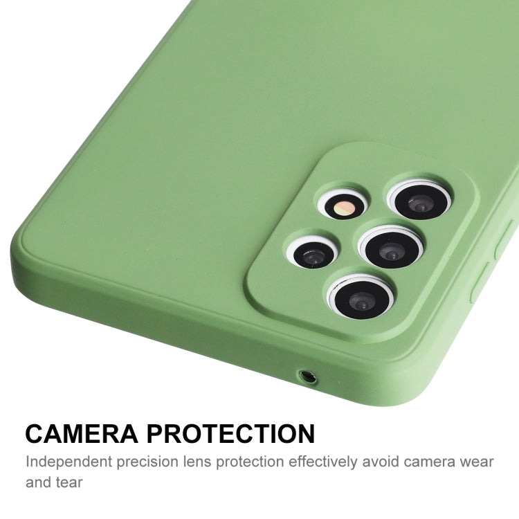 For Samsung Galaxy A73 5G ENKAY Liquid Silicone Soft Shockproof Phone Case(Dark Green)