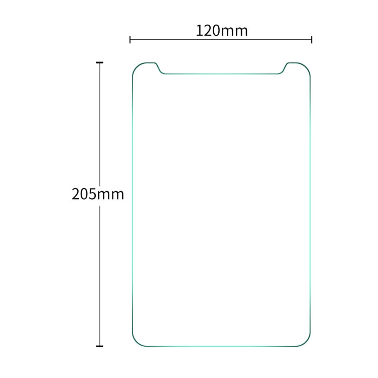 1 PCS ENKAY 205 x 120mm Universal 8.0 inch 0.3mm Explosion-proof Tempered Glass Film