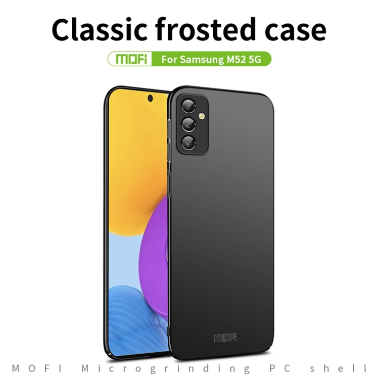 For Samsung Galaxy M52 5G MOFI Frosted PC Ultra-thin Hard Case(Black)
