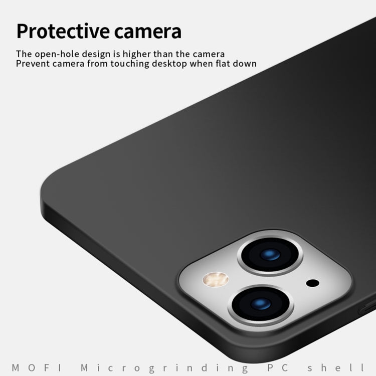 For iPhone 14 Plus MOFI Frosted PC Ultra-thin Hard Case  (Rose Gold)