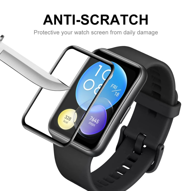 For Huawei Watch Fit 2 ENKAY Hat-Prince 3D Full Coverage Soft PC Edge + PMMA HD Screen Protector Film, 1 PC, 2 PCS, 5 PCS, 10 PCS
