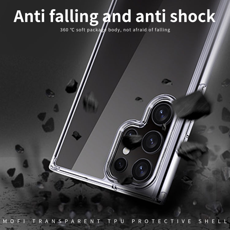 MOFI Ming series Fully Transparent Ultra-thin TPU Soft Shell All-round Protective Shell, For Samsung Galaxy S22 Ultra 5G