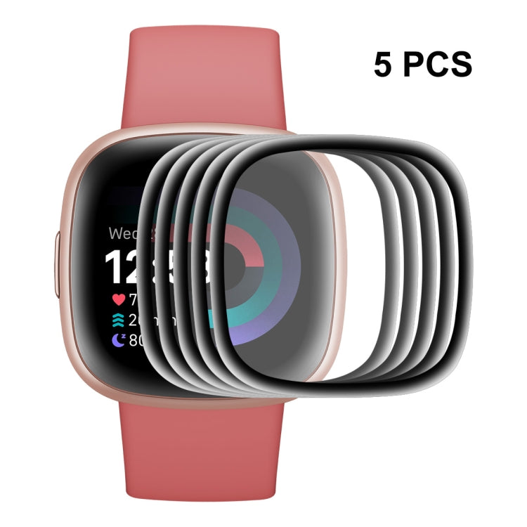 For Fitbit Versa 4 / Sense 2 ENKAY 3D Full Coverage Soft PC Edge + PMMA HD Screen Protector Film, 1 PCS, 2 PCS, 5 PCS, 10 PCS