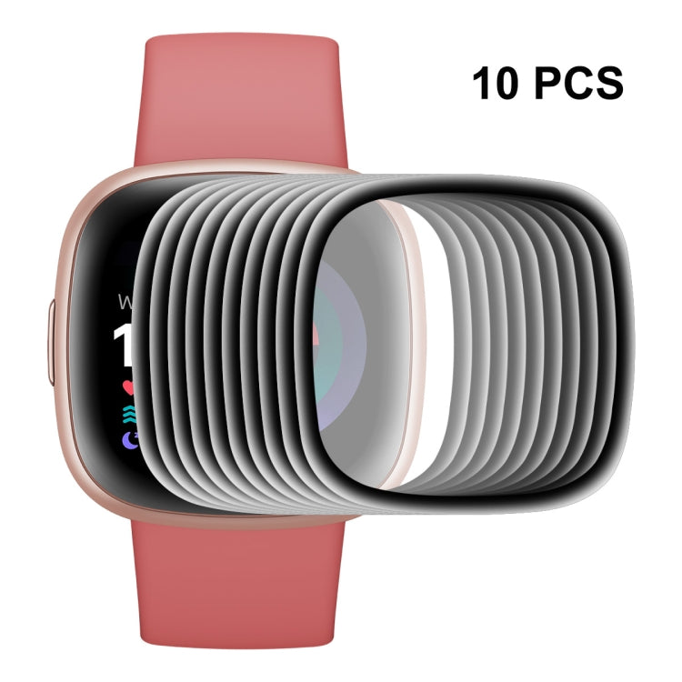 For Fitbit Versa 4 / Sense 2 ENKAY 3D Full Coverage Soft PC Edge + PMMA HD Screen Protector Film, 1 PCS, 2 PCS, 5 PCS, 10 PCS
