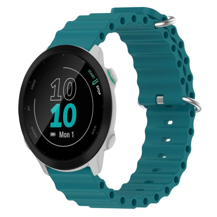 20mm Ocean Style Silicone Solid Color Watch Band, For Garmin Forerunner 55, For Garmin Venu