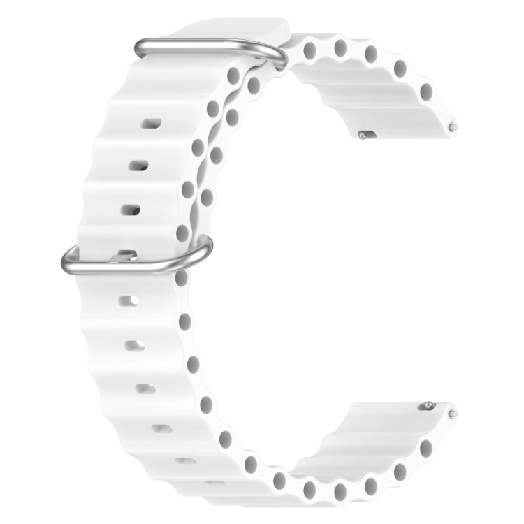 20mm Ocean Style Silicone Solid Color Watch Band, For Amazfit Pop Pro, For Amazfit Pop