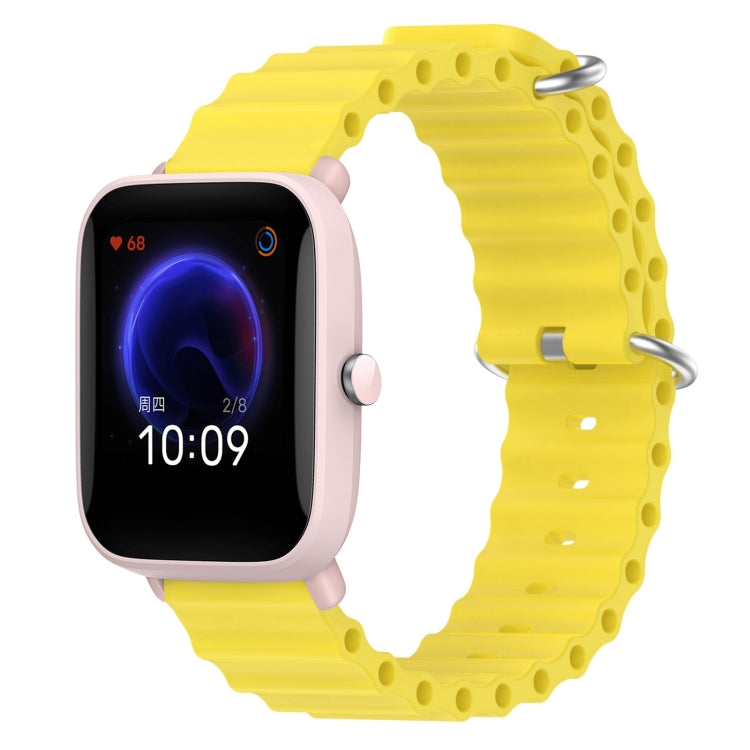20mm Ocean Style Silicone Solid Color Watch Band, For Amazfit Pop Pro, For Amazfit Pop