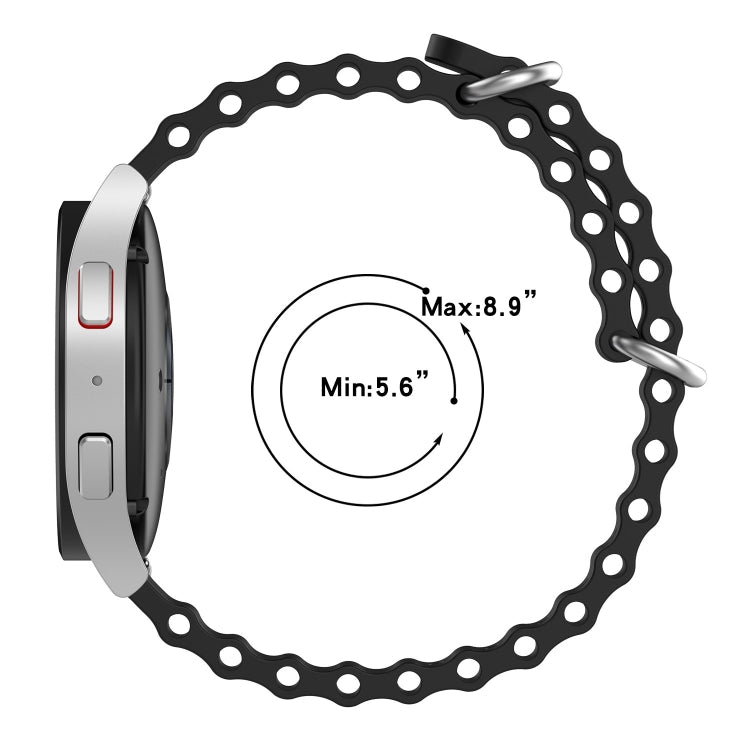 20mm Ocean Style Silicone Solid Color Watch Band, For Amazfit Pop Pro, For Amazfit Pop