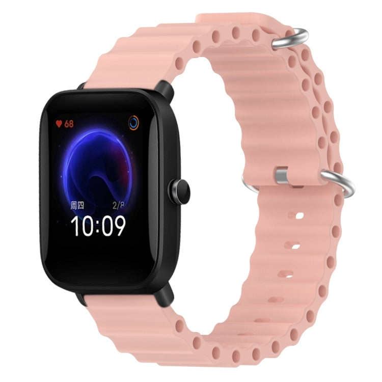 20mm Ocean Style Silicone Solid Color Watch Band, For Amazfit Pop Pro, For Amazfit Pop