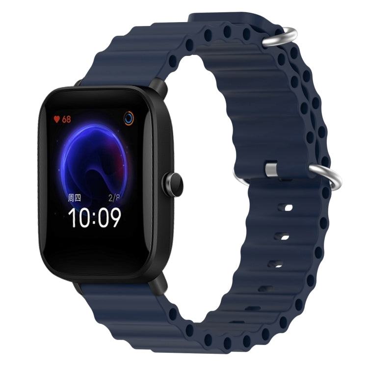 20mm Ocean Style Silicone Solid Color Watch Band, For Amazfit Pop Pro, For Amazfit Pop