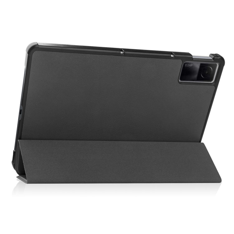 For Xiaomi Redmi Pad 10.61 inch ENKAY Tri-fold Custer Texture Leather Stand Smart Case(Dark Green)