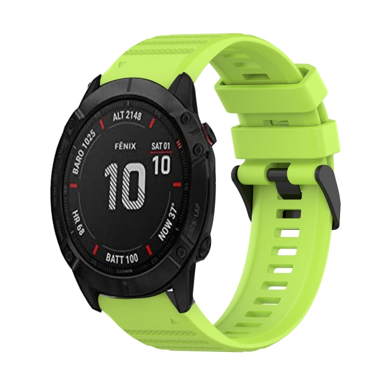 26mm Horizontal Texture Silicone Watch Band with Removal Tool, For Garmin Fenix 6X Sapphire, For Garmin Fenix 5X Sapphire, For Garmin Fenix 5X Plus