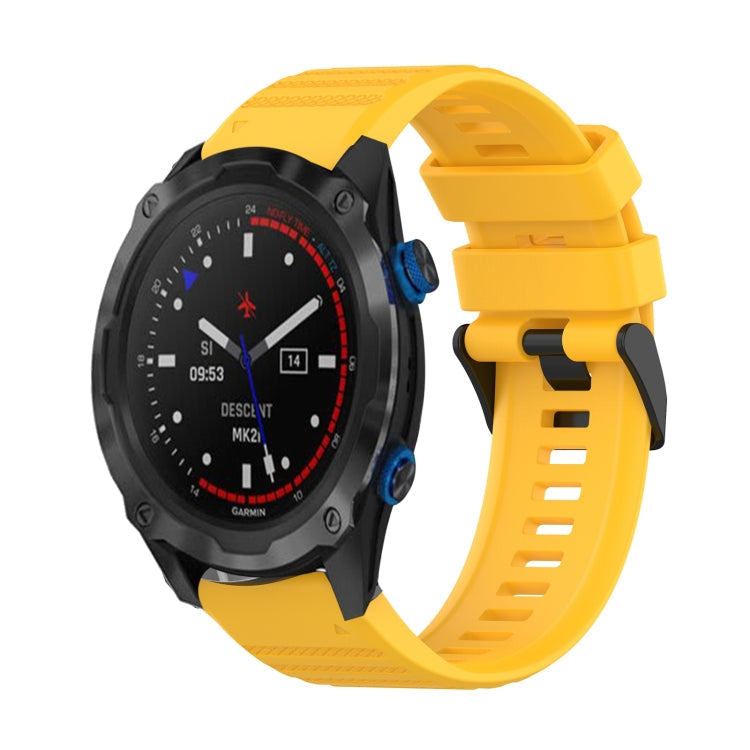 26mm Horizontal Texture Silicone Watch Band with Removal Tool, For Garmin Descent MK 2, For Garmin Descent MK 2i