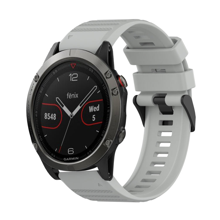22mm Horizontal Texture Silicone Watch Band with Removal Tool, For Garmin Fenix 6 Pro GPS, For Garmin Fenix 6 Sapphire GPS, For Garmin Fenix 5