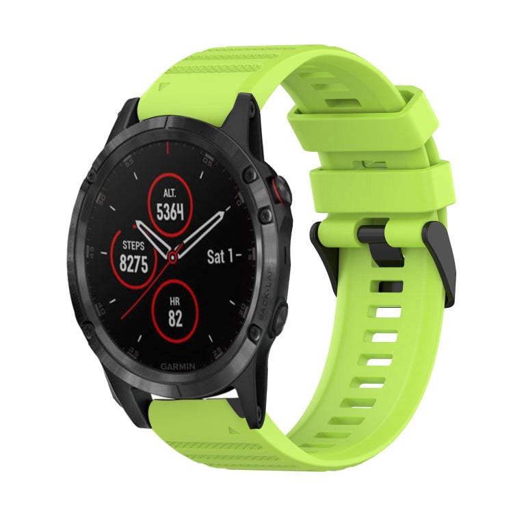 22mm Horizontal Texture Silicone Watch Band with Removal Tool, For Garmin Fenix 5 Plus, For Garmin Quatix 5, For Garmin Quatix 5 Sapphire