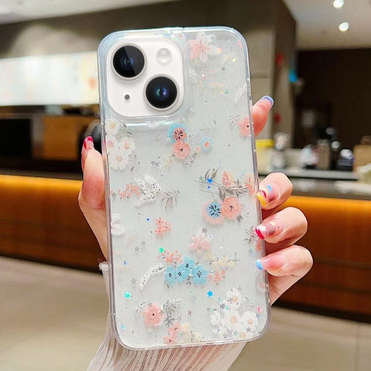 Fresh Small Floral Epoxy TPU Phone Case, For iPhone 14 Plus, For iPhone 14, For iPhone 14 Pro, For iPhone 14 Pro Max