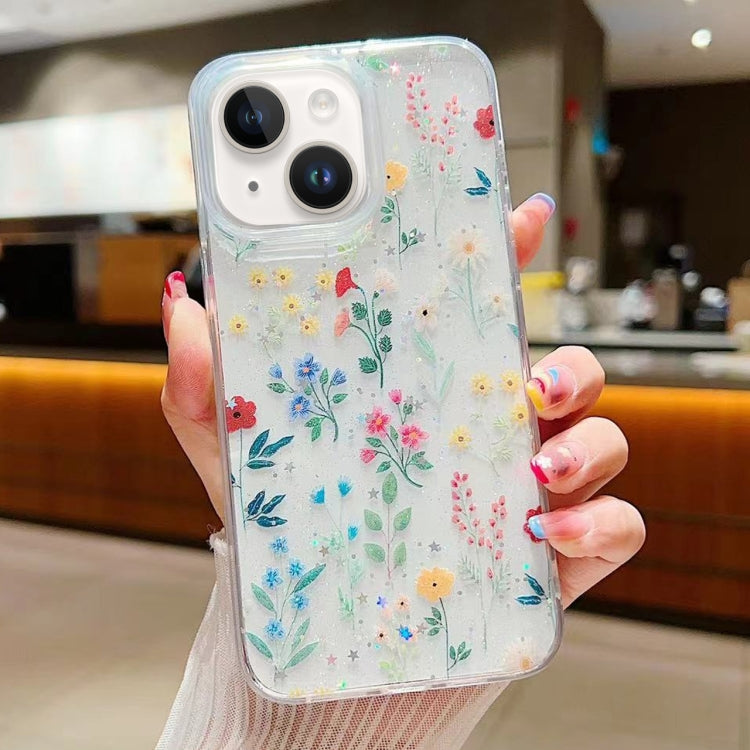 Fresh Small Floral Epoxy TPU Phone Case, For iPhone 14 Plus, For iPhone 14, For iPhone 14 Pro, For iPhone 14 Pro Max