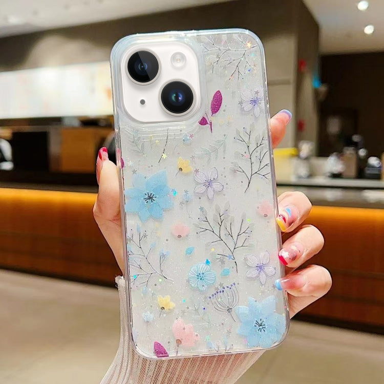Fresh Small Floral Epoxy TPU Phone Case, For iPhone 14 Plus, For iPhone 14, For iPhone 14 Pro, For iPhone 14 Pro Max