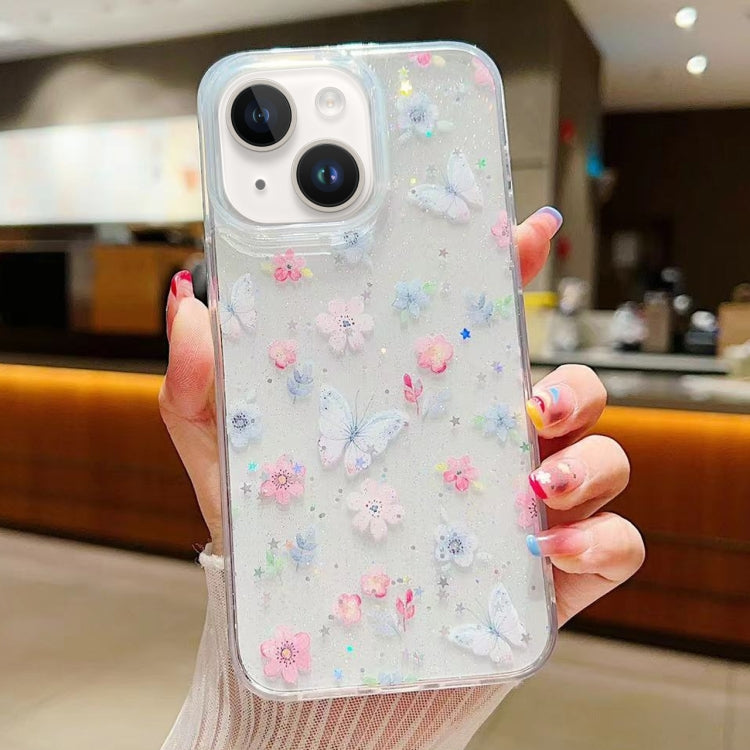 Fresh Small Floral Epoxy TPU Phone Case, For iPhone 14 Plus, For iPhone 14, For iPhone 14 Pro, For iPhone 14 Pro Max