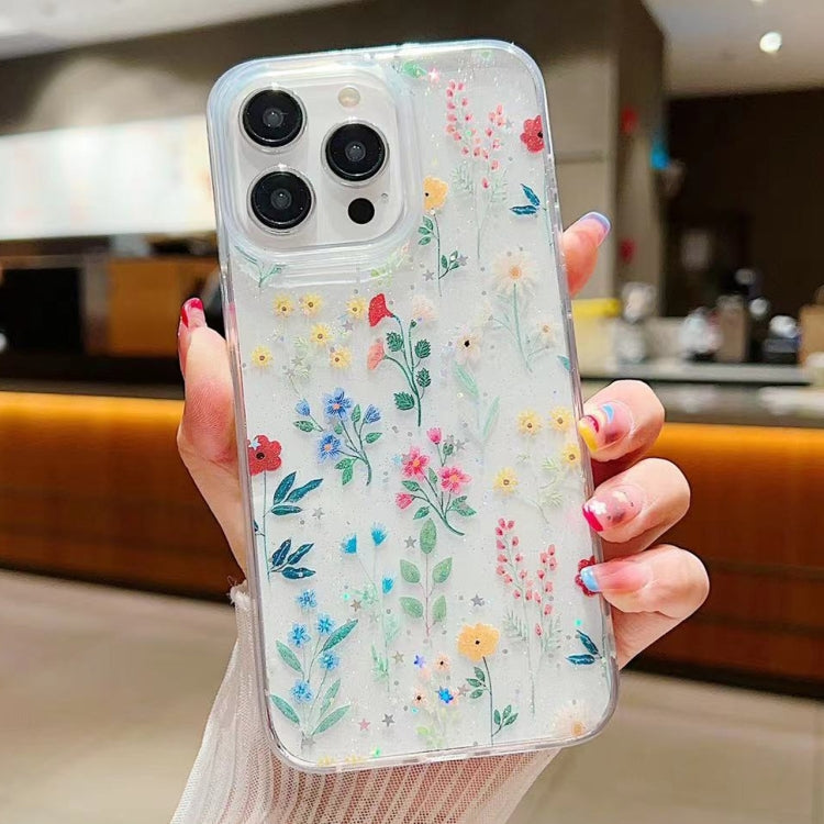 Fresh Small Floral Epoxy TPU Phone Case, For iPhone 14 Plus, For iPhone 14, For iPhone 14 Pro, For iPhone 14 Pro Max