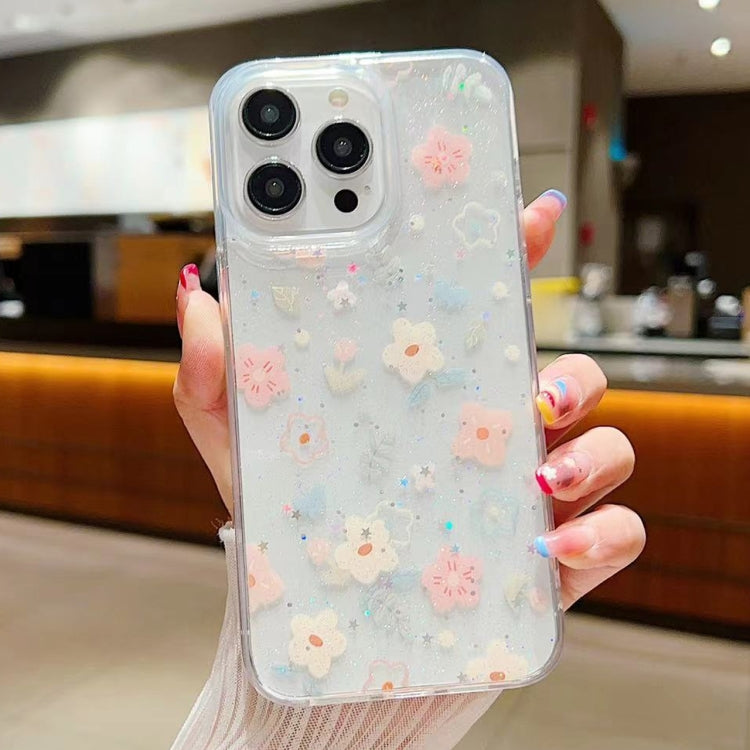 Fresh Small Floral Epoxy TPU Phone Case, For iPhone 7 / 8 / SE 2022, For iPhone 13 Pro Max, For iPhone 13 Pro, For iPhone 13