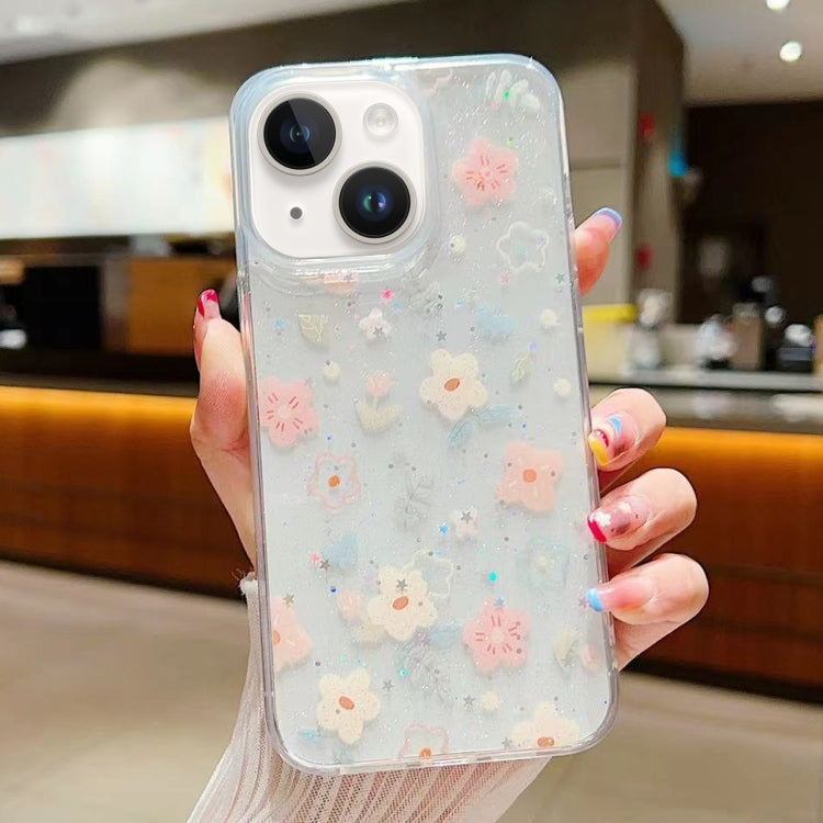 Fresh Small Floral Epoxy TPU Phone Case, For iPhone 7 / 8 / SE 2022, For iPhone 13 Pro Max, For iPhone 13 Pro, For iPhone 13