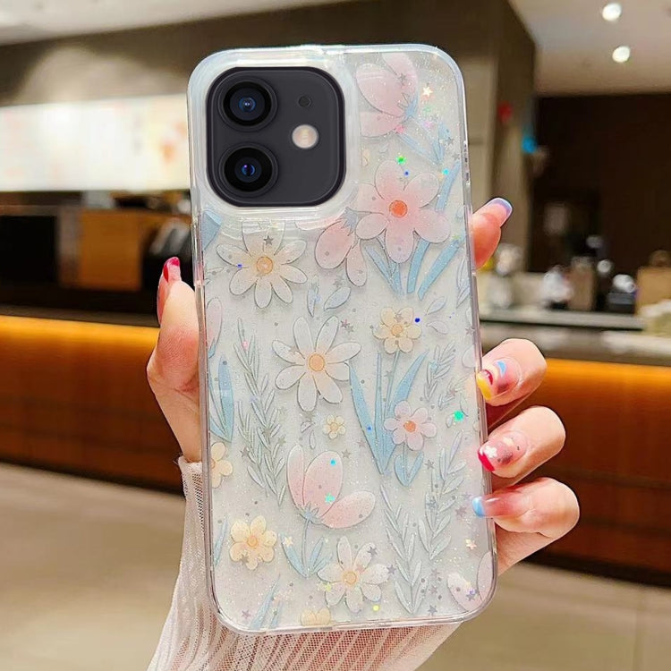 Fresh Small Floral Epoxy TPU Phone Case, For iPhone 12, For iPhone 12 Pro Max, For iPhone 12 Pro, For iPhone 11 Pro Max