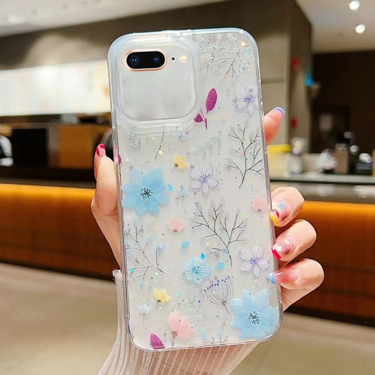 Fresh Small Floral Epoxy TPU Phone Case, For iPhone 7 Plus / 8 Plus, For iPhone X / XS